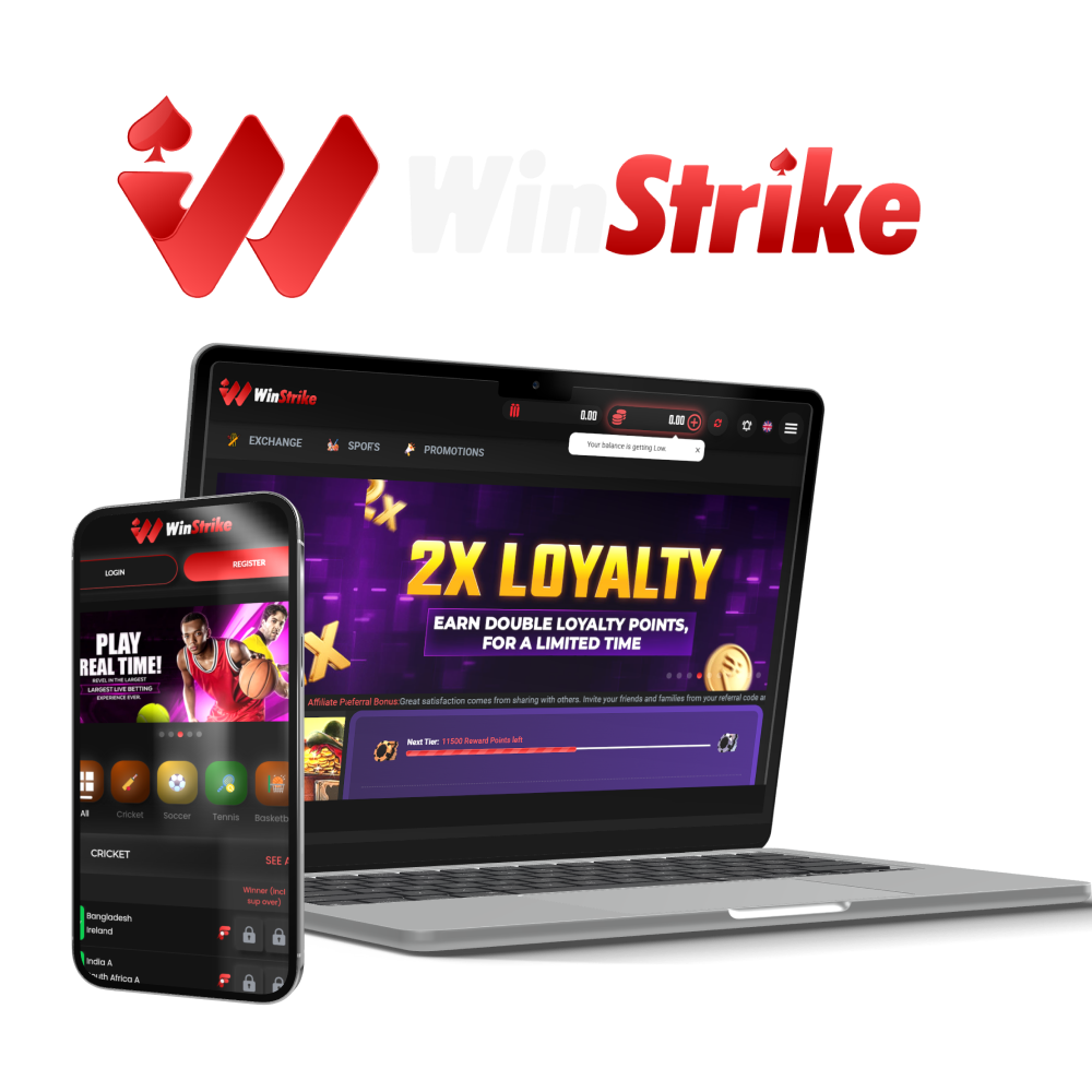 Winstrike Mobile App Registration and Personal Data Screens